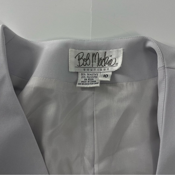 Bob Mackie Light Grey 3- piece Mother of Bride/ Groom dress with Jacket Size 10 - Picture 15 of 15